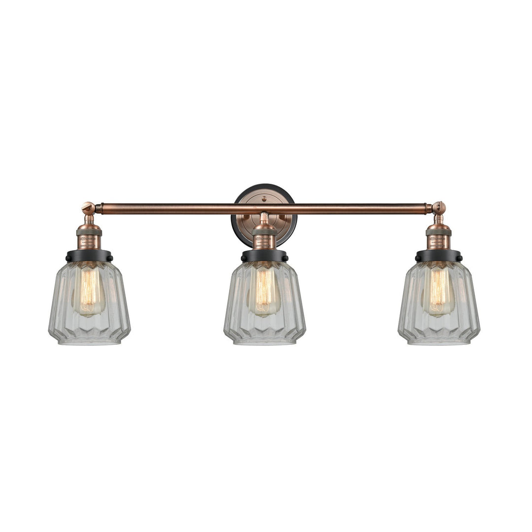 Innovations Franklin Restoration 205AC-BPBK-HRBK-G142 Bath Vanity Light 30 in. wide - Antique Copper