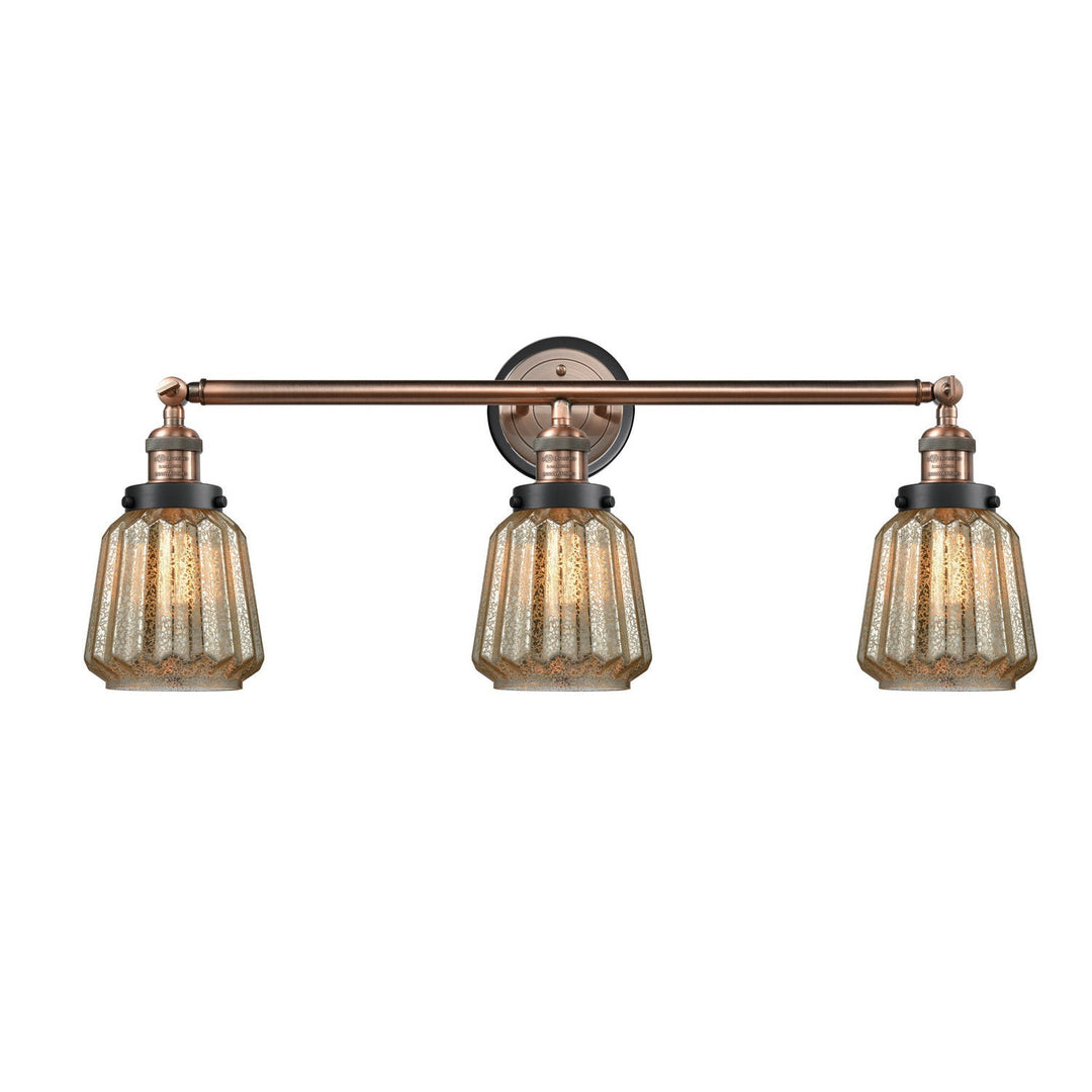 Innovations Franklin Restoration 205AC-BPBK-HRBK-G146 Bath Vanity Light 30 in. wide - Antique Copper