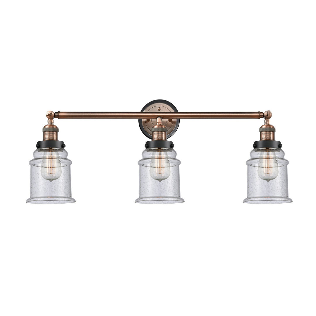 Innovations Franklin Restoration 205AC-BPBK-HRBK-G184 Bath Vanity Light 30 in. wide - Antique Copper