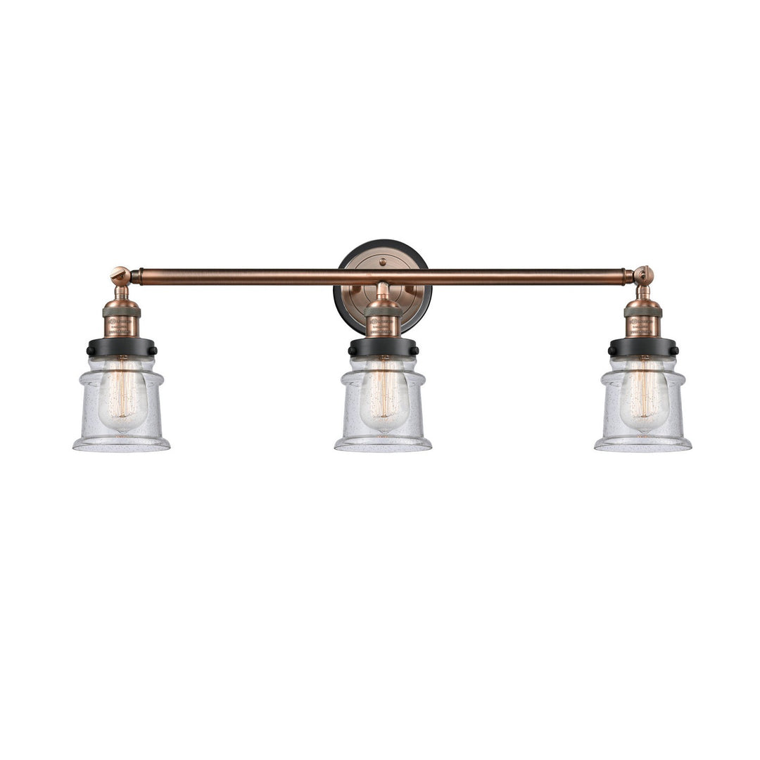 Innovations Franklin Restoration 205AC-BPBK-HRBK-G184S Bath Vanity Light 30 in. wide - Antique Copper