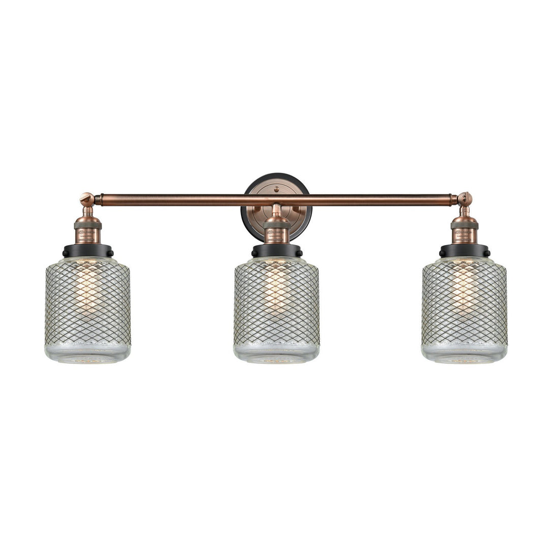 Innovations Franklin Restoration 205AC-BPBK-HRBK-G262 Bath Vanity Light 32 in. wide - Antique Copper