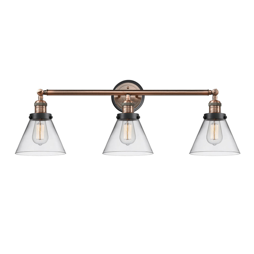 Innovations Franklin Restoration 205AC-BPBK-HRBK-G42 Bath Vanity Light 32 in. wide - Antique Copper