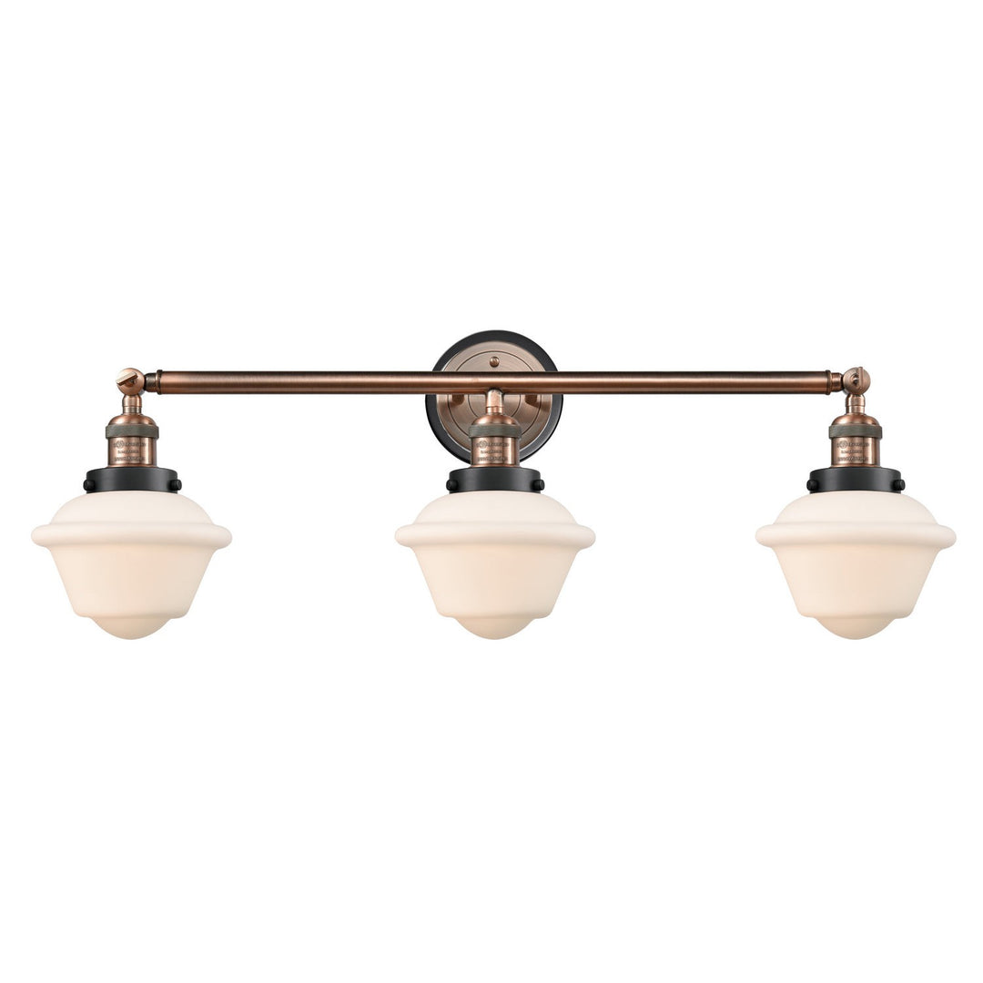 Innovations Franklin Restoration 205AC-BPBK-HRBK-G531 Bath Vanity Light 34 in. wide - Antique Copper