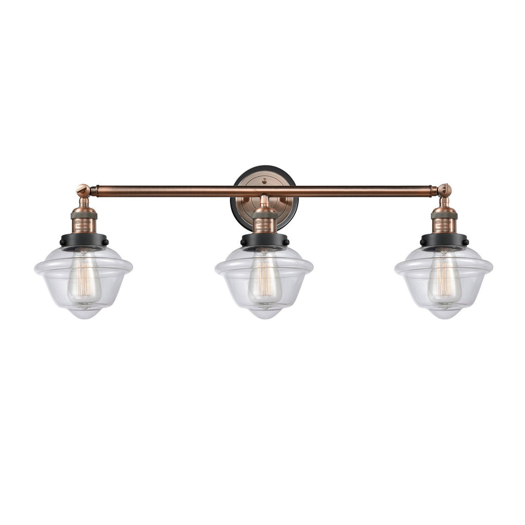 Innovations Franklin Restoration 205AC-BPBK-HRBK-G532 Bath Vanity Light 34 in. wide - Antique Copper