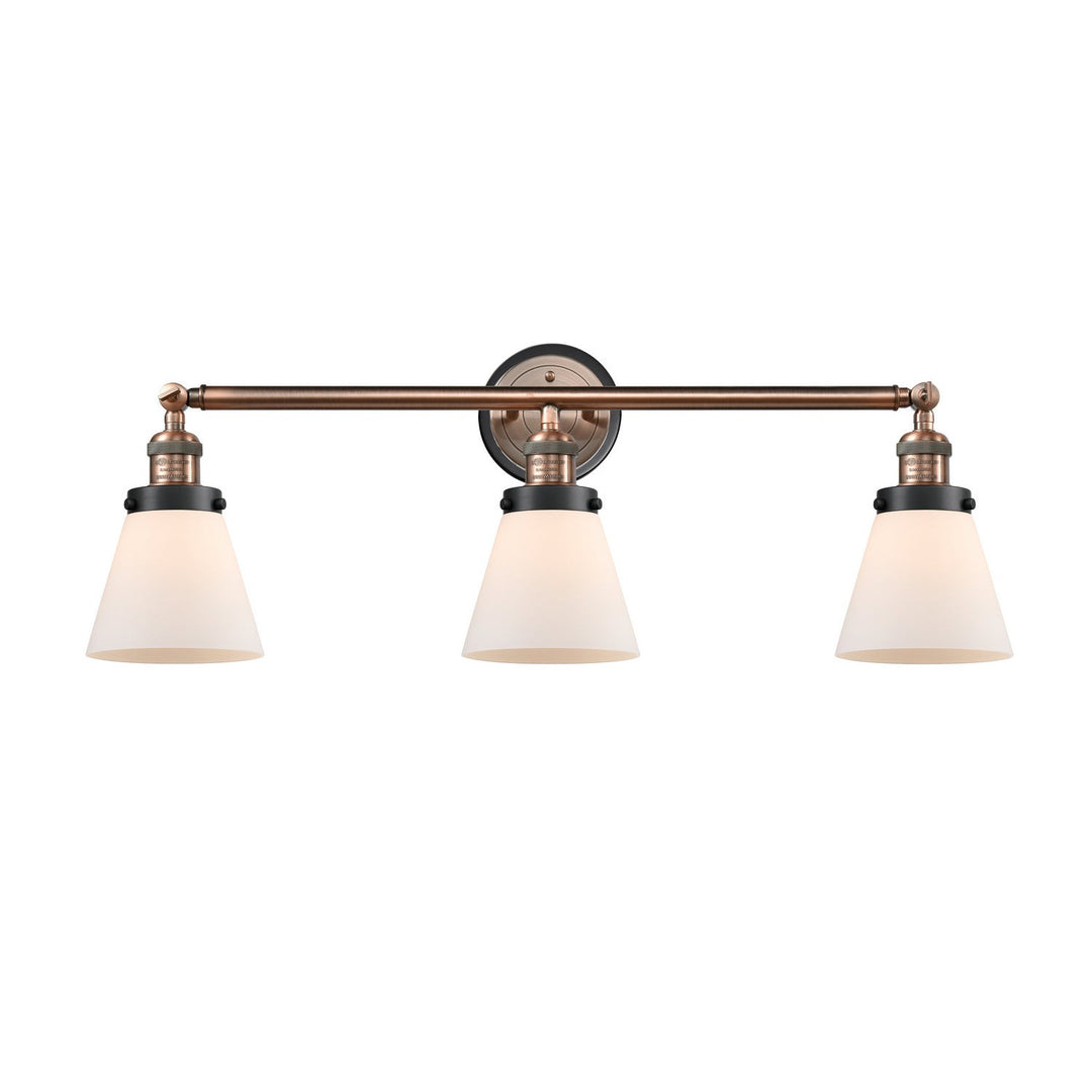 Innovations Franklin Restoration 205AC-BPBK-HRBK-G61 Bath Vanity Light 30 in. wide - Antique Copper