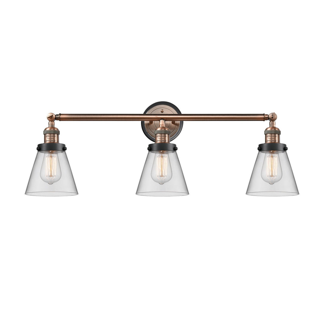 Innovations Franklin Restoration 205AC-BPBK-HRBK-G62 Bath Vanity Light 30 in. wide - Antique Copper