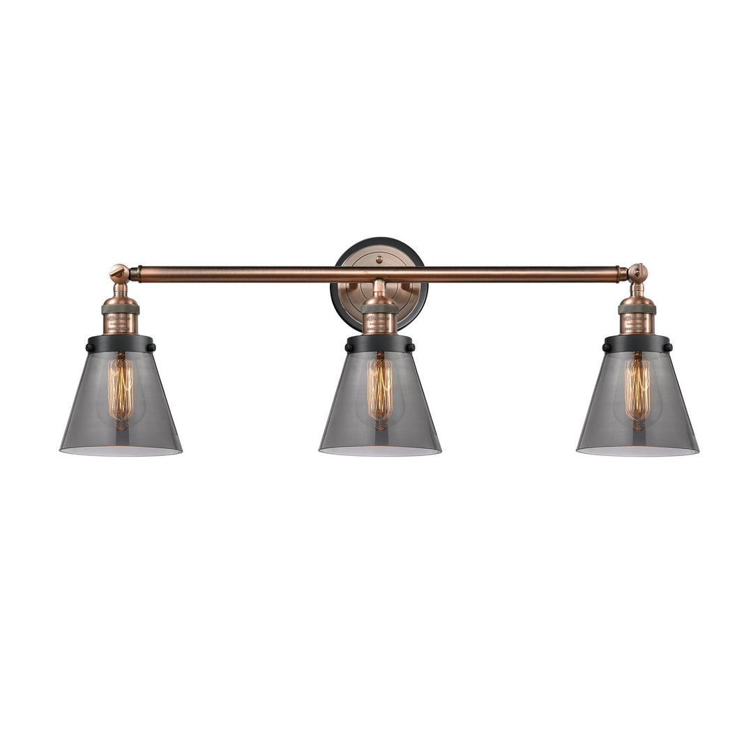 Innovations Franklin Restoration 205AC-BPBK-HRBK-G63 Bath Vanity Light 30 in. wide - Antique Copper