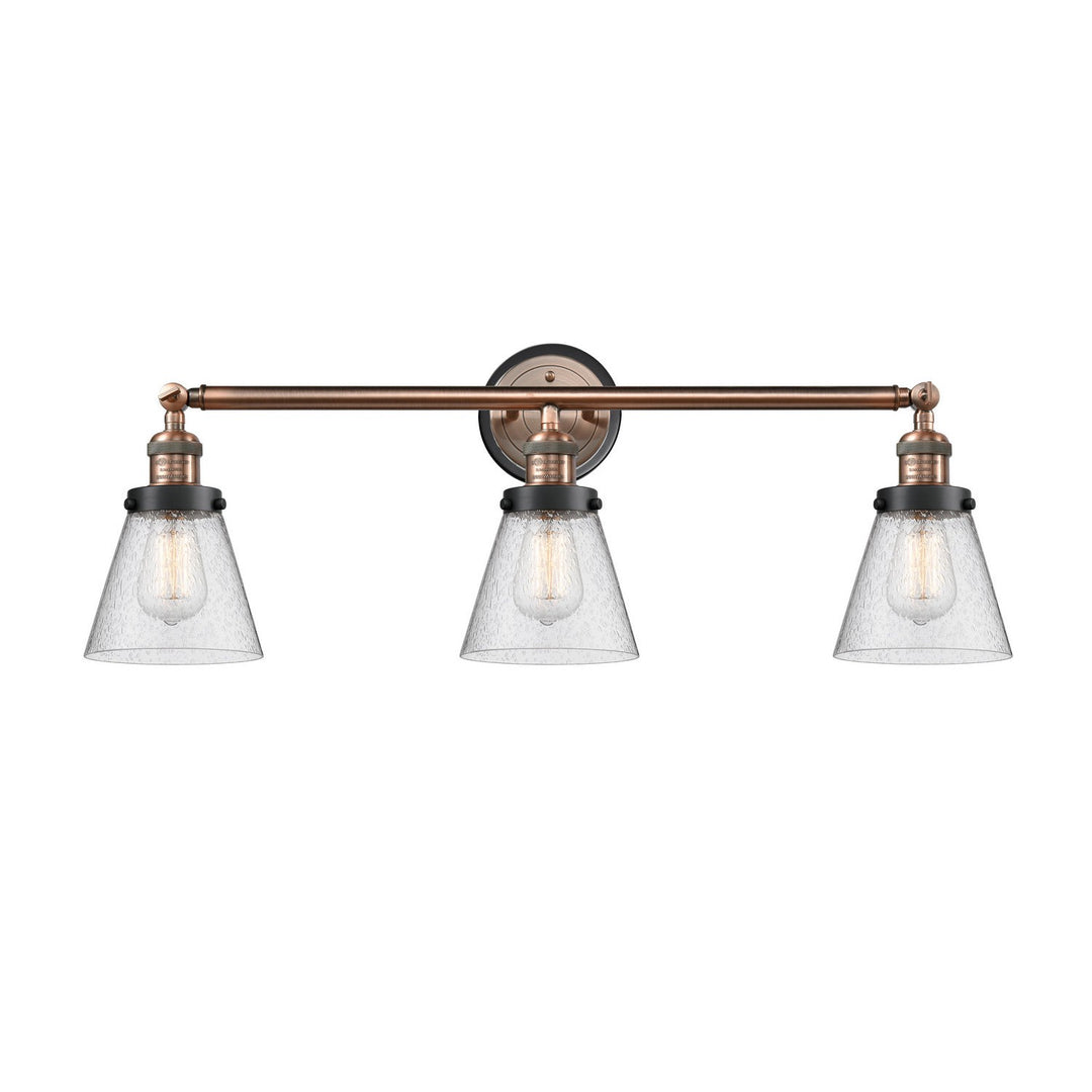Innovations Franklin Restoration 205AC-BPBK-HRBK-G64 Bath Vanity Light 30 in. wide - Antique Copper