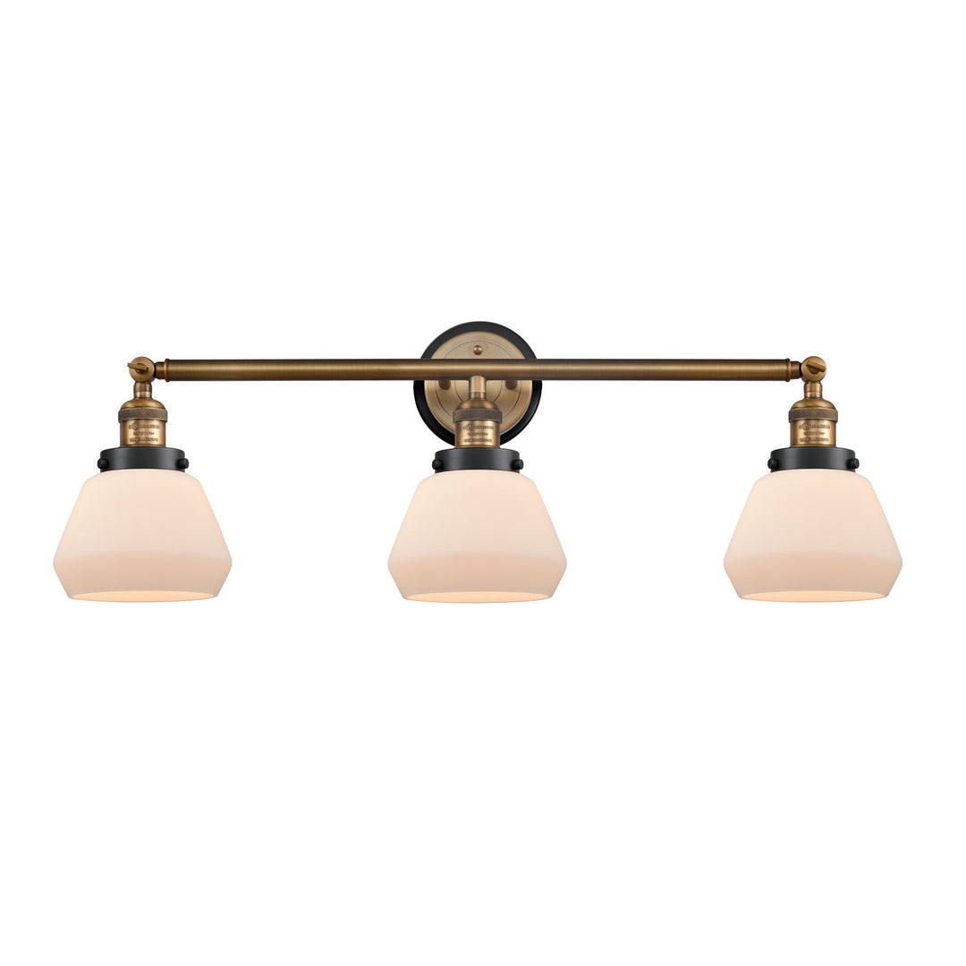 Innovations Franklin Restoration 205BB-BPBK-HRBK-G171 Bath Vanity Light 30 in. wide - Brushed Brass