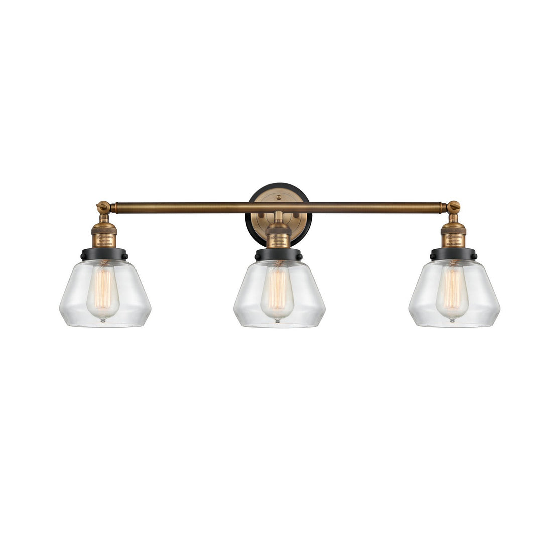 Innovations Franklin Restoration 205BB-BPBK-HRBK-G172 Bath Vanity Light 30 in. wide - Brushed Brass
