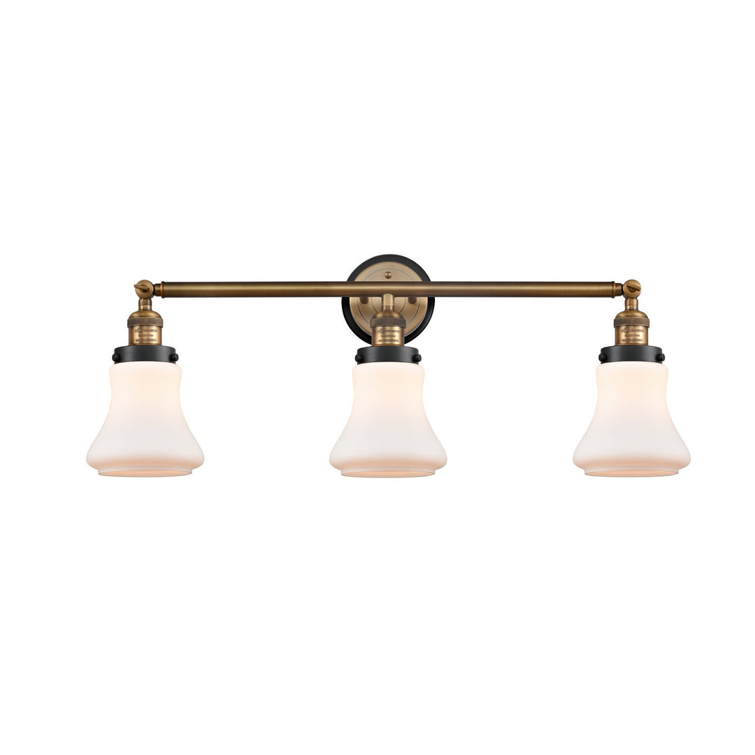 Innovations Franklin Restoration 205BB-BPBK-HRBK-G191 Bath Vanity Light 30 in. wide - Brushed Brass