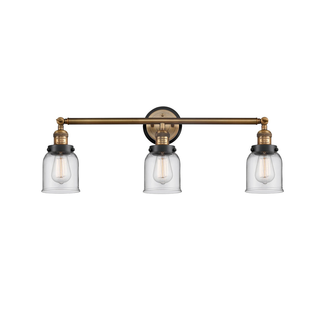 Innovations Franklin Restoration 205BB-BPBK-HRBK-G52 Bath Vanity Light 30 in. wide - Brushed Brass