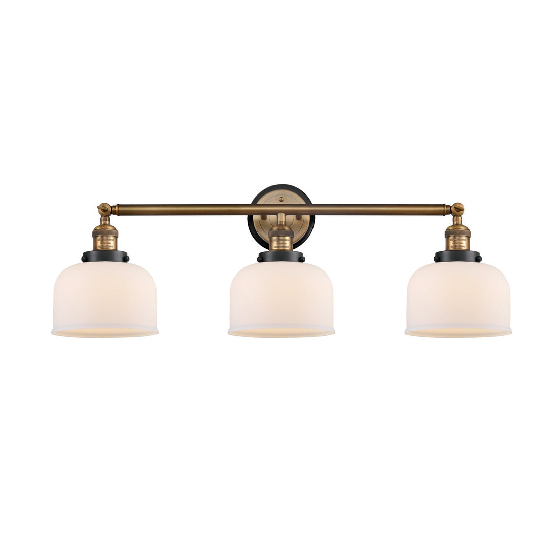 Innovations Franklin Restoration 205BB-BPBK-HRBK-G71 Bath Vanity Light 32 in. wide - Brushed Brass