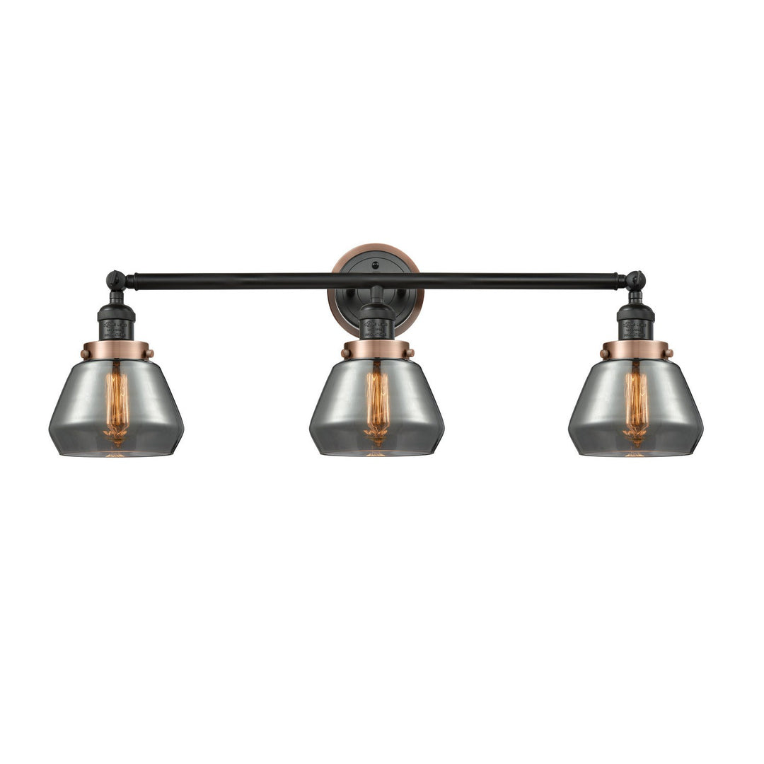 Innovations Franklin Restoration 205BK-BPAC-HRAC-G173 Bath Vanity Light 30 in. wide - Matte Black