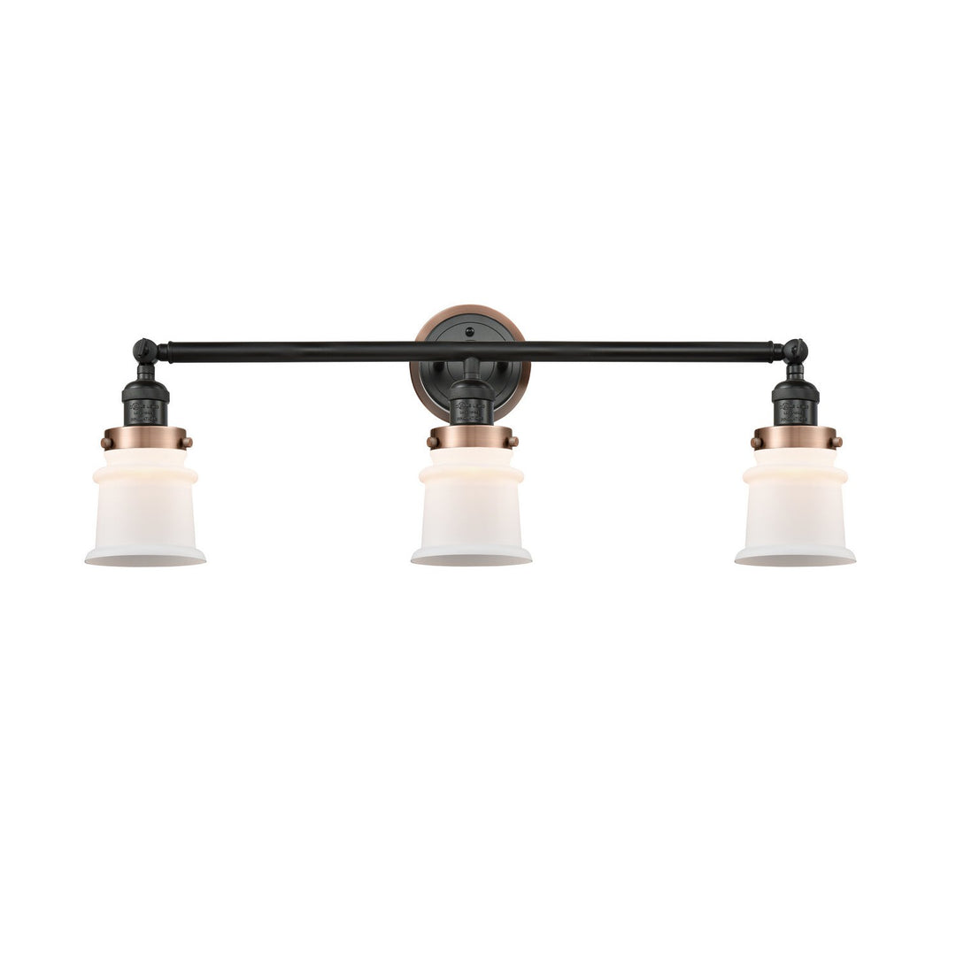 Innovations Franklin Restoration 205BK-BPAC-HRAC-G181S Bath Vanity Light 30 in. wide - Matte Black