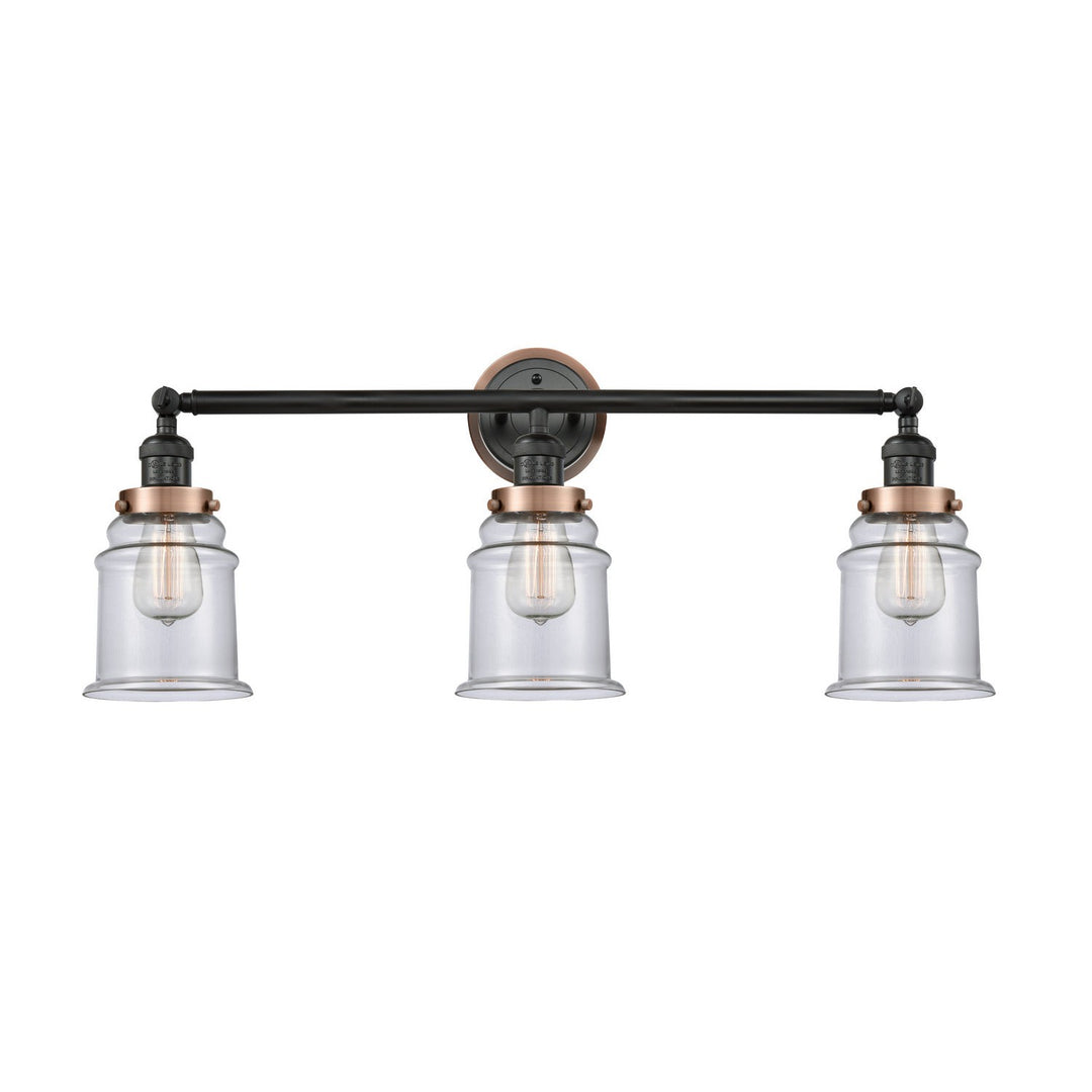 Innovations Franklin Restoration 205BK-BPAC-HRAC-G182 Bath Vanity Light 30 in. wide - Matte Black