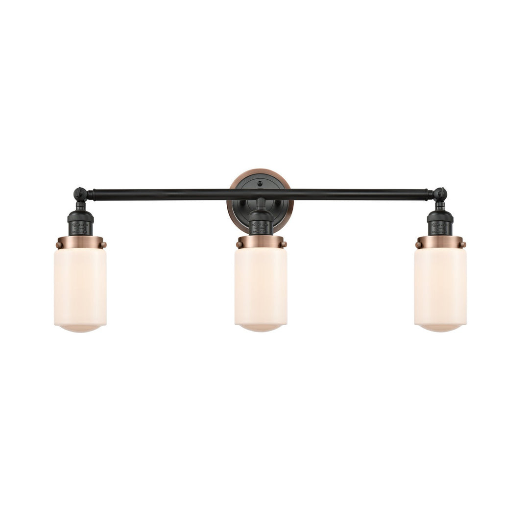 Innovations Franklin Restoration 205BK-BPAC-HRAC-G311 Bath Vanity Light 31 in. wide - Matte Black