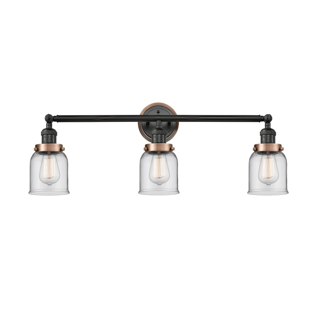 Innovations Franklin Restoration 205BK-BPAC-HRAC-G52 Bath Vanity Light 30 in. wide - Matte Black