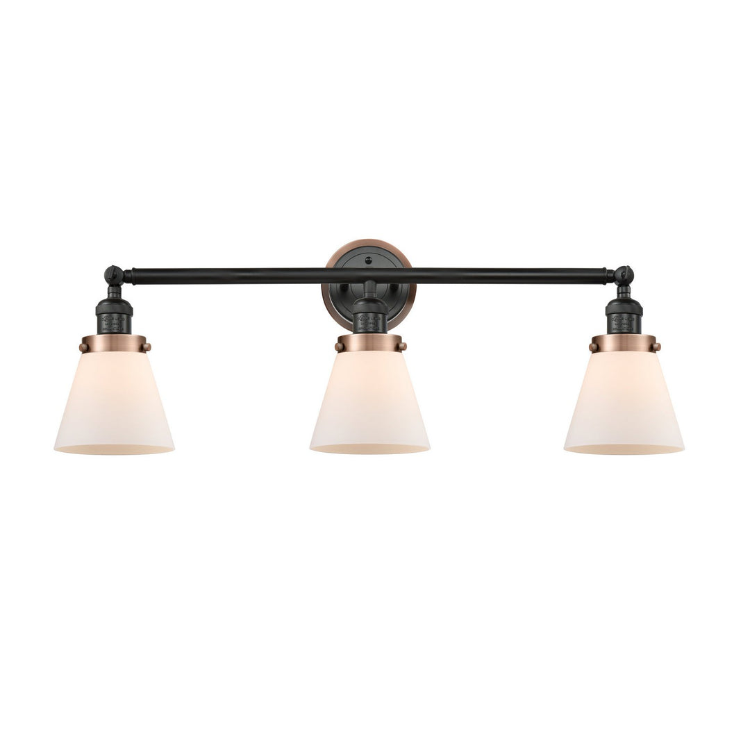 Innovations Franklin Restoration 205BK-BPAC-HRAC-G61 Bath Vanity Light 30 in. wide - Matte Black