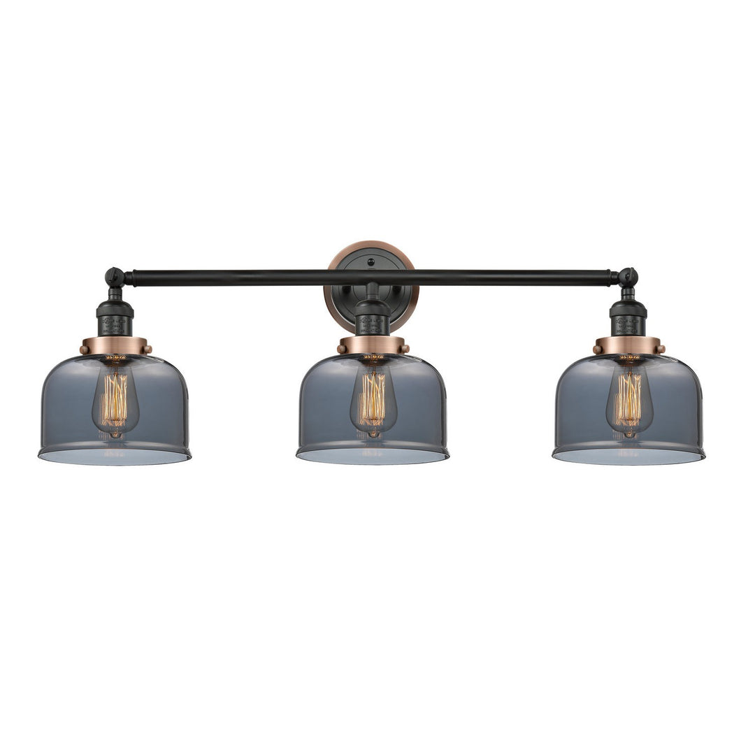 Innovations Franklin Restoration 205BK-BPAC-HRAC-G73 Bath Vanity Light 32 in. wide - Matte Black