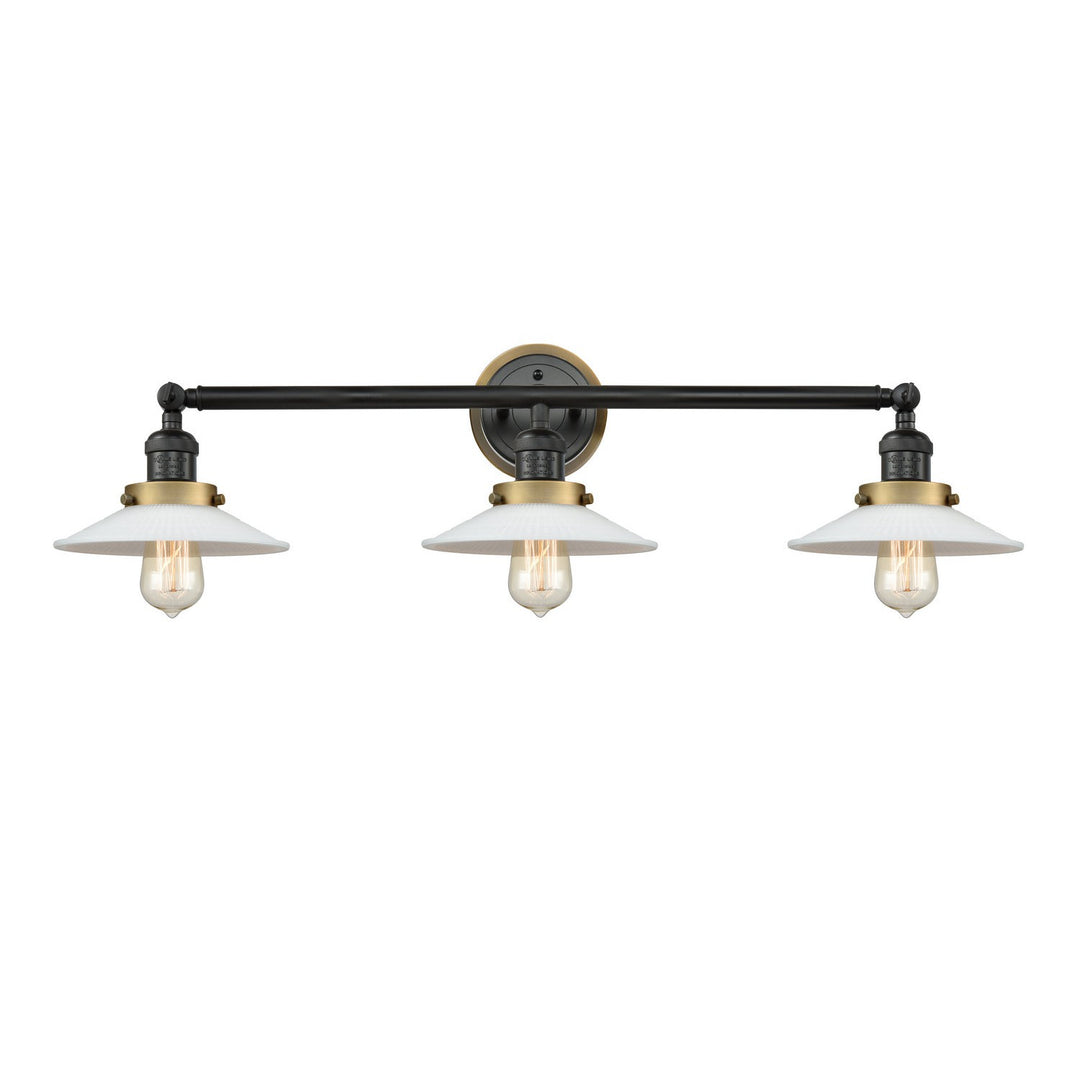 Innovations Franklin Restoration 205BK-BPBB-HRBB-G1 Bath Vanity Light 33 in. wide - Matte Black
