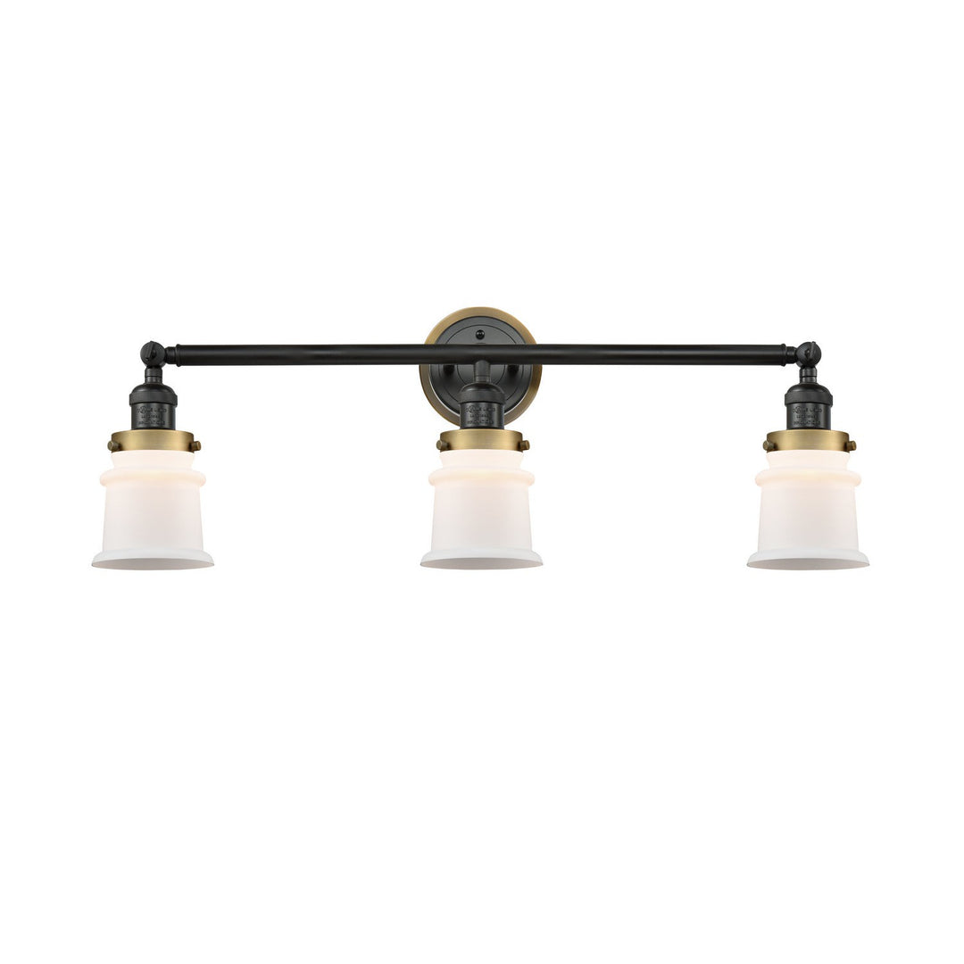 Innovations Franklin Restoration 205BK-BPBB-HRBB-G181S Bath Vanity Light 30 in. wide - Matte Black