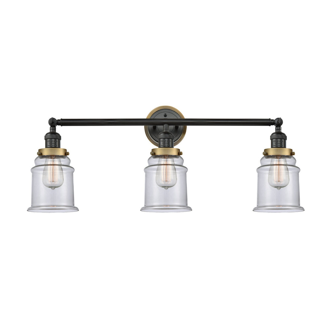 Innovations Franklin Restoration 205BK-BPBB-HRBB-G182 Bath Vanity Light 30 in. wide - Matte Black