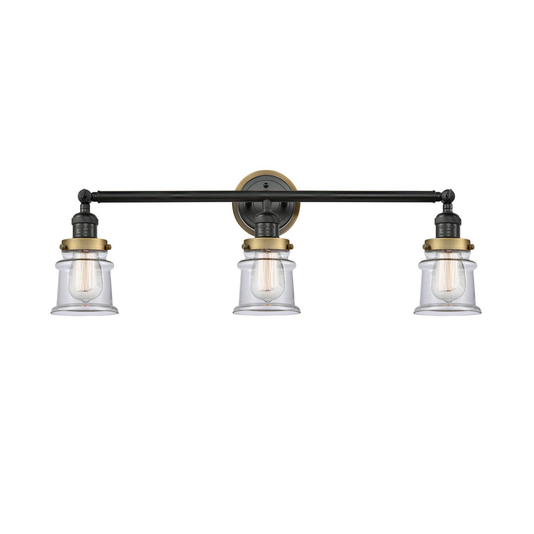 Innovations Franklin Restoration 205BK-BPBB-HRBB-G182S Bath Vanity Light 30 in. wide - Matte Black