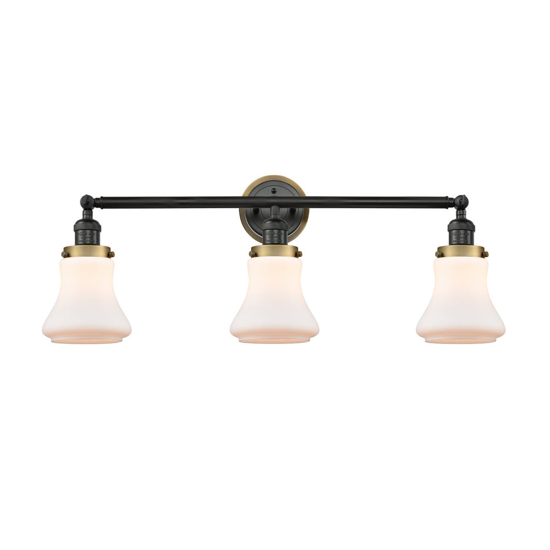 Innovations Franklin Restoration 205BK-BPBB-HRBB-G191 Bath Vanity Light 30 in. wide - Matte Black