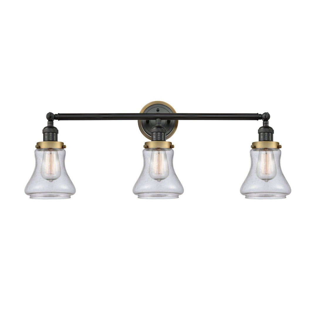 Innovations Franklin Restoration 205BK-BPBB-HRBB-G194 Bath Vanity Light 30 in. wide - Matte Black