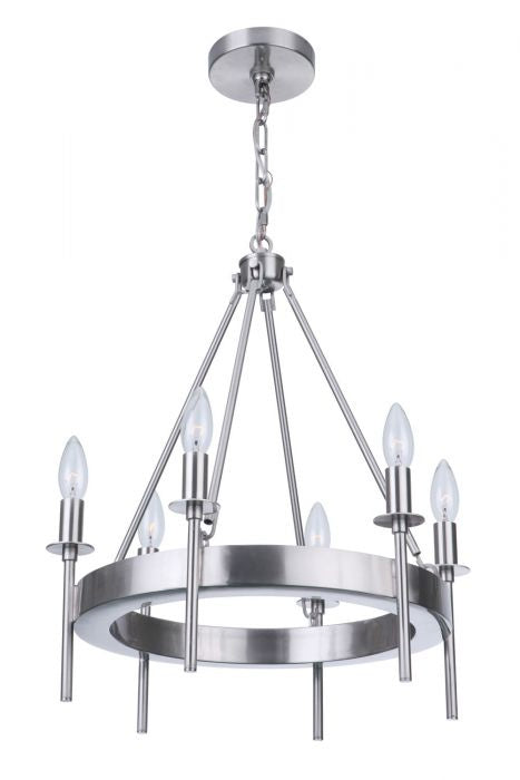 Craftmade Larrson 54326-BNK Chandelier Light - Brushed Polished Nickel