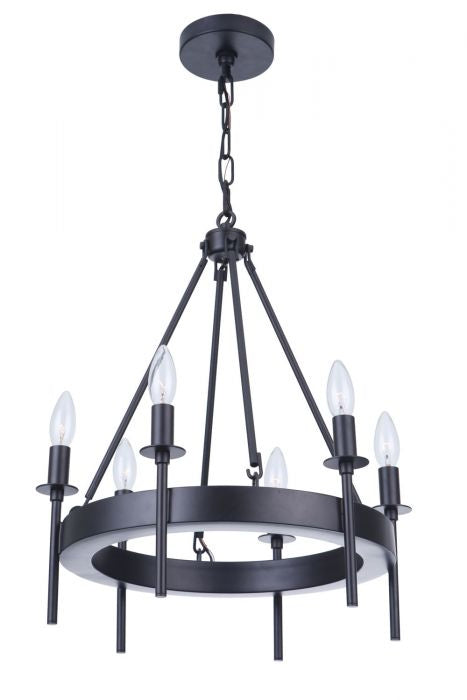 Craftmade Larrson 54326-FB Chandelier Light - Flat Black