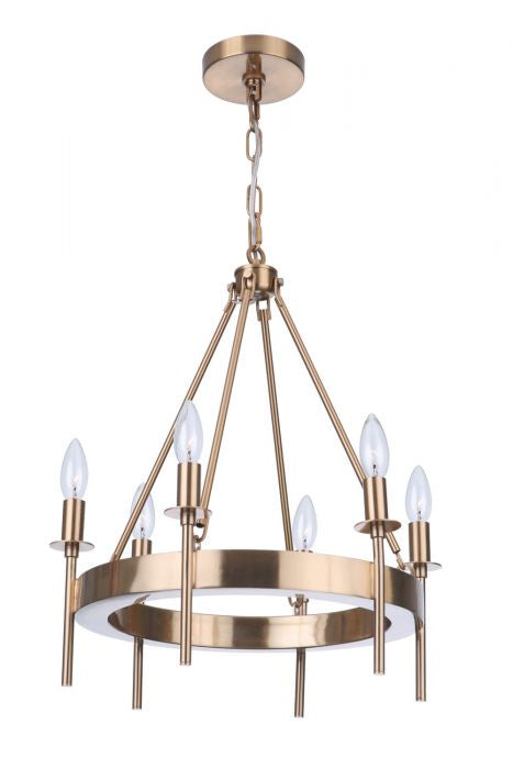 Craftmade Larrson 54326-SB Chandelier Light - Satin Brass