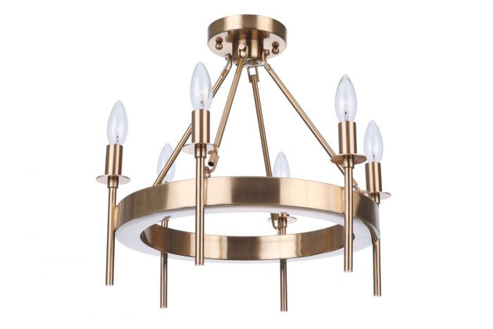 Craftmade Larrson 54356-SB Ceiling Light - Satin Brass