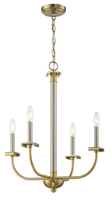 Craftmade Stanza 54824-BNKSB Chandelier Light - Brushed Polished Nickel/Satin Brass