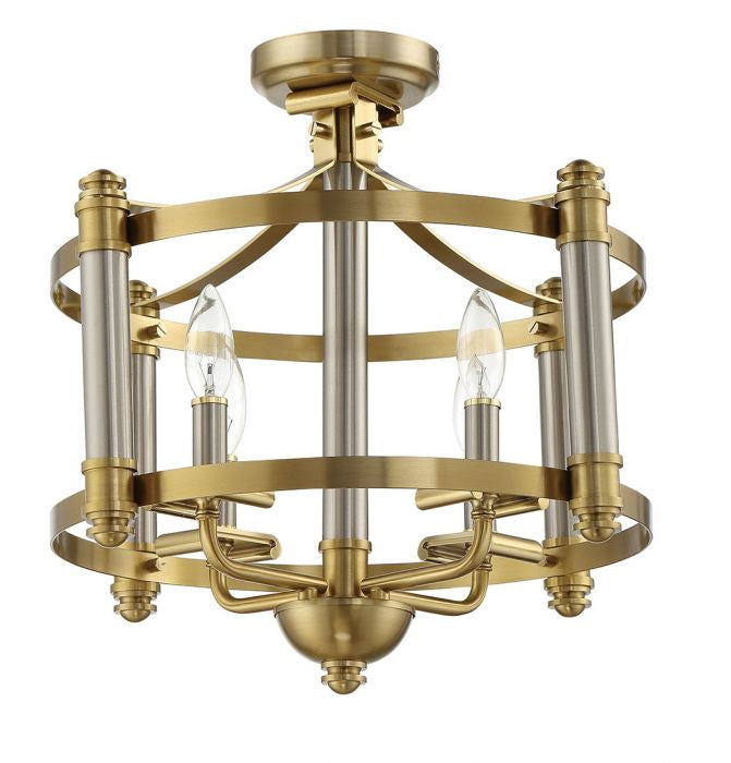 Craftmade Stanza 54854-BNKSB Ceiling Light - Brushed Polished Nickel/Satin Brass