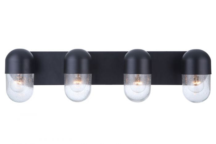 Craftmade Pill 55004-FB Bath Vanity Light 32 in. wide - Flat Black