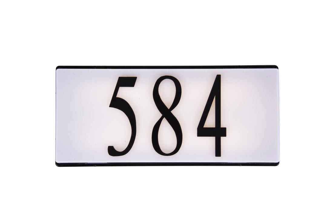 Craftmade Lighting AP1000-FB-LED  Address Plaque Outdoor Flat Black