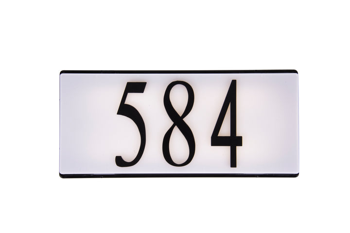 Craftmade Lighting AP1000-FB-LED  Address Plaque Outdoor Flat Black