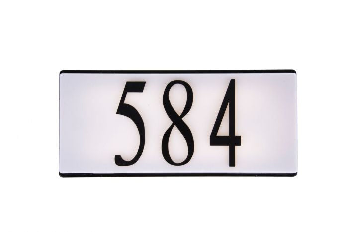 Craftmade Lighting AP1000-FB-LED  Address Plaque Outdoor Flat Black