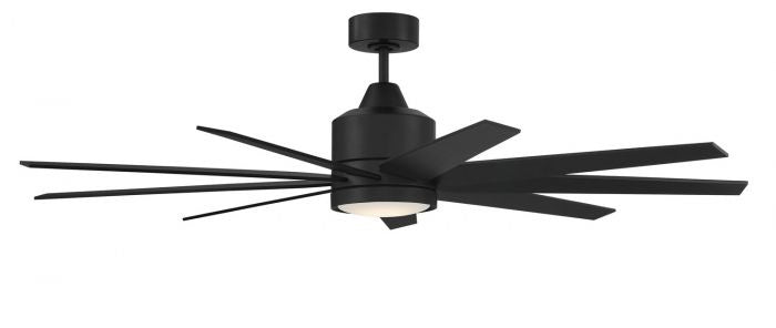 Craftmade Champion Indoor/Ourdoor CHP60FB9 Ceiling Fan 60 - Flat Black, Flat Black/Flat Black/