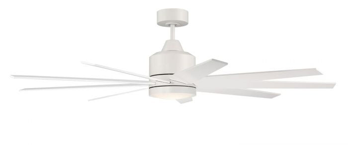 Craftmade Champion Indoor/Ourdoor CHP60MWW9 Ceiling Fan 60 - Matte White, Matte White/Matte White/