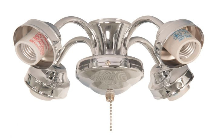 Craftmade Lighting F425-CH-LED Universal Four Light Fitter Ceiling Fan Chrome