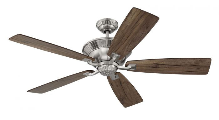 Craftmade Forum FRM52BNK5 Ceiling Fan 52 - Brushed Polished Nickel, Dark Cedar/Weathered Mesquite/