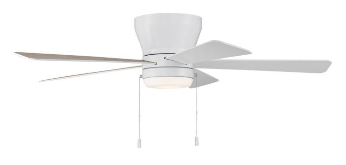 Craftmade Merit MER52W5 Ceiling Fan 52 - White, White/Washed Oak/