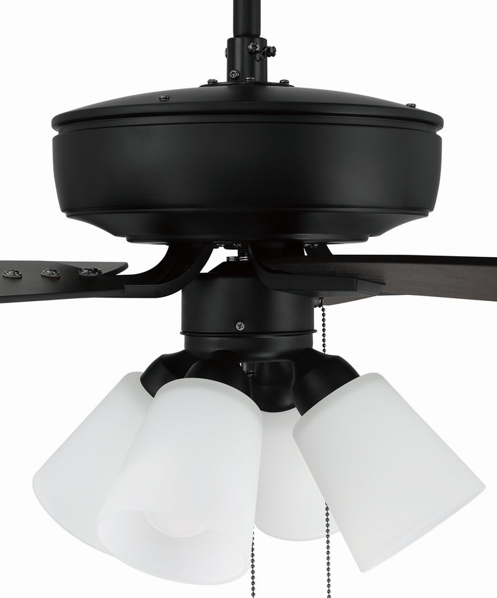 Craftmade Pro Plus 114 P114FB5-52FBGW Ceiling Fan 52 - Flat Black, Flat Black/Greywood/