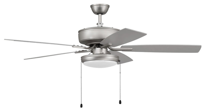 Craftmade Pro Plus 119 P119BN5-52BNGW Ceiling Fan 52 - Brushed Satin Nickel, Brushed Nickel/Greywood/