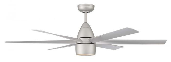 Craftmade Quirk QRK54TI6 Ceiling Fan 54 - Titanium, Titanium/Titanium/