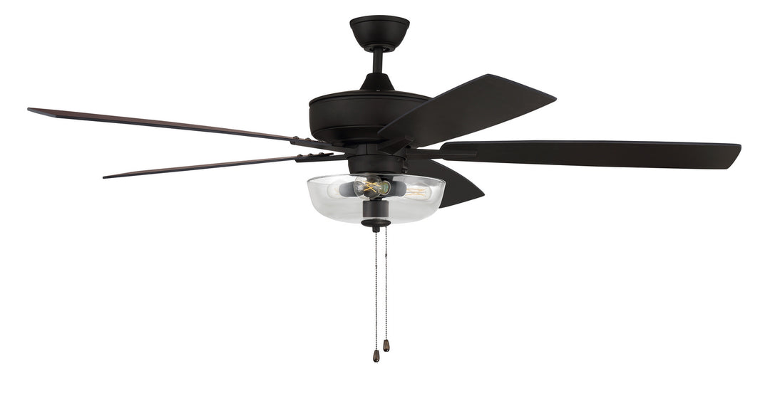 Craftmade Super Pro 101 S101ESP5-60ESPWLN Ceiling Fan 60 - Espresso, Espresso/Walnut/