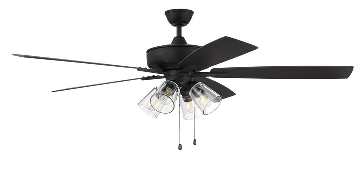 Craftmade Super Pro 104 S104ESP5-60ESPWLN Ceiling Fan 60 - Espresso, Espresso/Walnut/